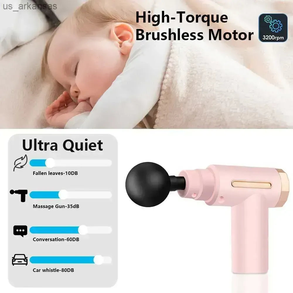 Professional Smart Massage Gun – High-Intensity Deep Tissue Muscle Massager With 4 Interchangeable Heads