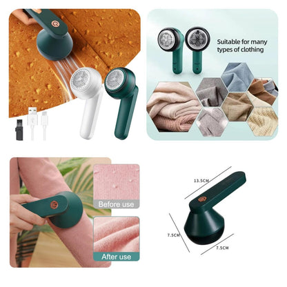 Portable Lint Remover Chargeable (Design Gentle On Fabrics Removes Lint And Fuzz)