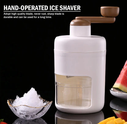 Manual Ice Shaver & Gola Maker – Portable Ice Crusher Machine for Home