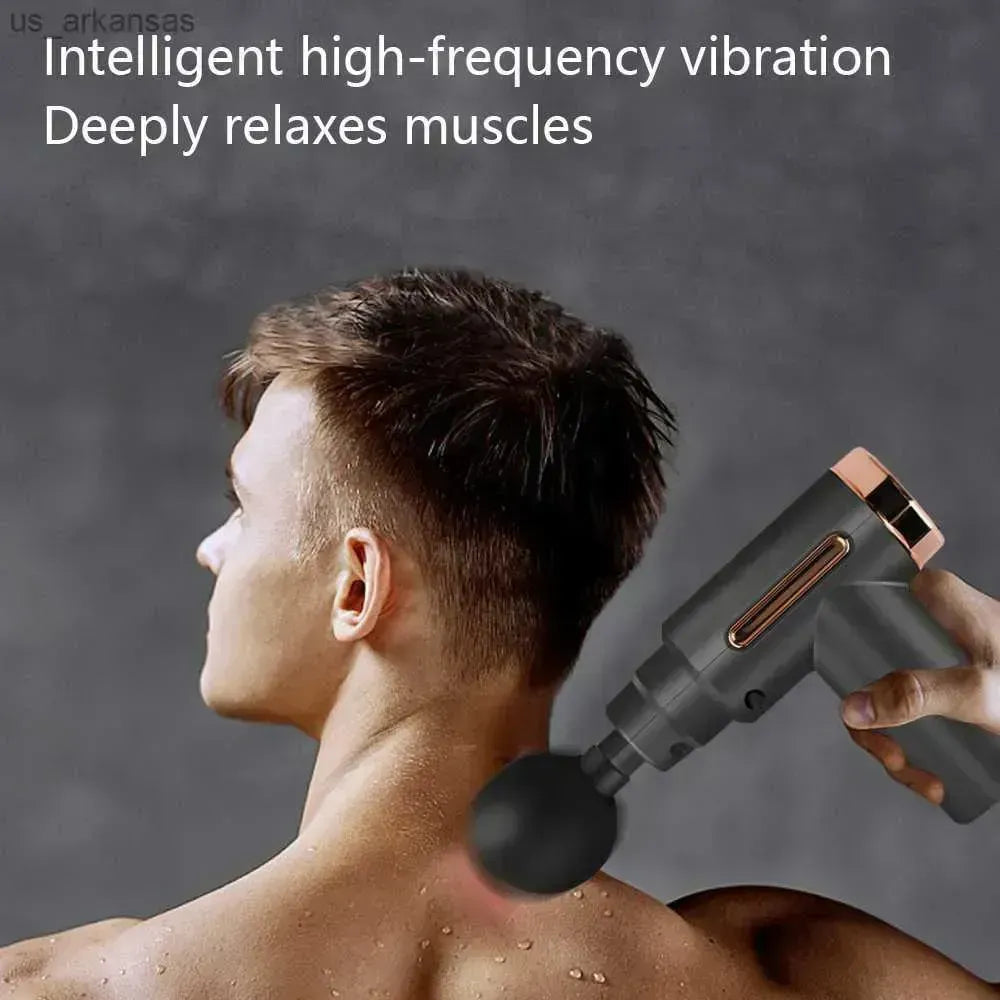 Professional Smart Massage Gun – High-Intensity Deep Tissue Muscle Massager With 4 Interchangeable Heads