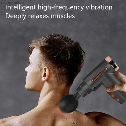 Professional Smart Massage Gun – High-Intensity Deep Tissue Muscle Massager With 4 Interchangeable Heads