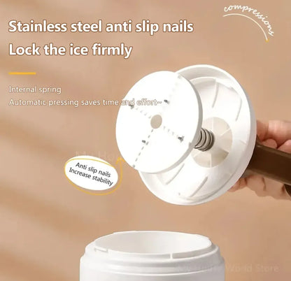 Manual Ice Shaver & Gola Maker – Portable Ice Crusher Machine for Home
